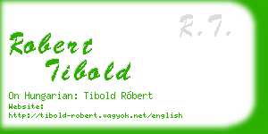 robert tibold business card