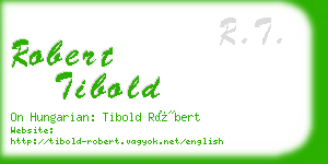 robert tibold business card
